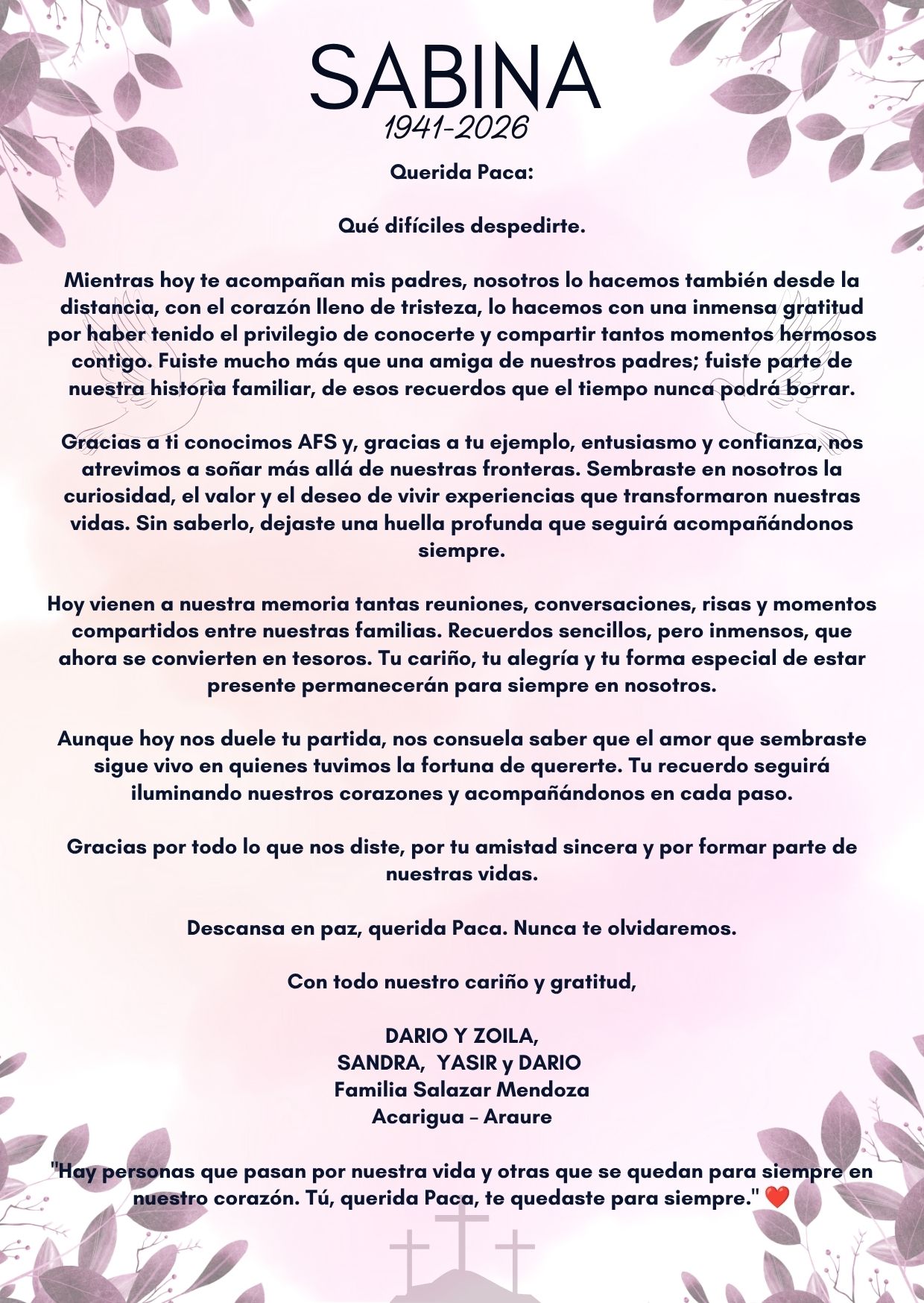 recuerdo